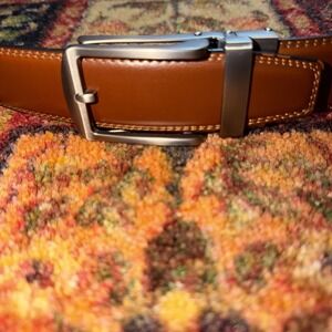 BOSTANTEN Mens Belt Leather Ratchet For Men Business Quality Brown Adjustable